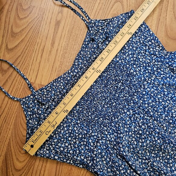 Old Navy Blue Floral A-Line Cami Sundress Dress SP - Picture 6 of 14